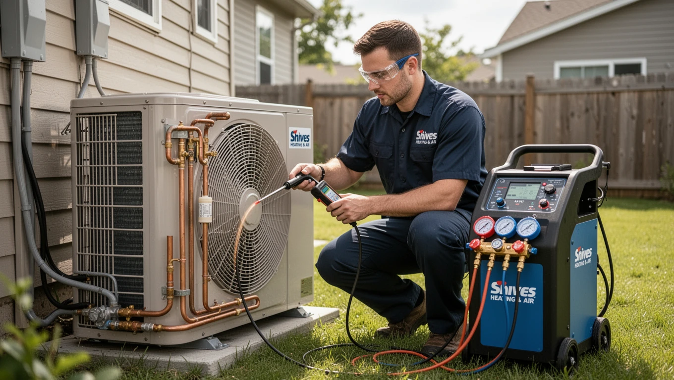 Freon/Refrigerant Leak Detection & Recharging